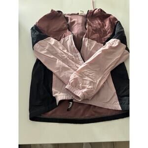 Victoria's Secret PINK Mauve Colorblock Windbreaker Jacket.